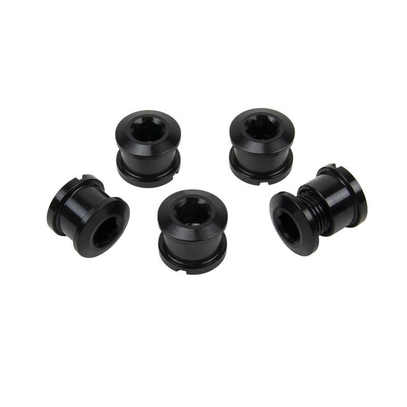 INSIGHT Aluminium chainring bolts 8.5x4mm Zwart