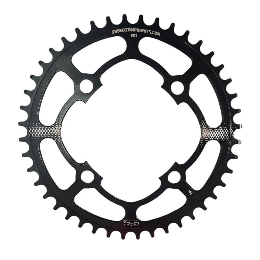 SD-X Chainring V2 7075 Cnc 4 Hole Black, tandbladen: 36T