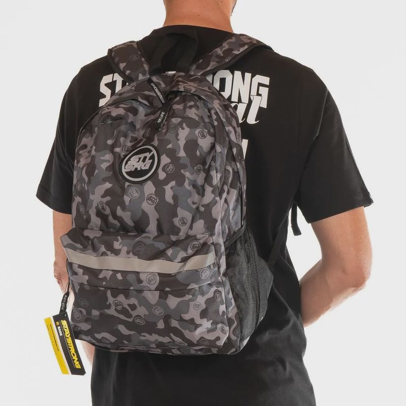 Stay Strong V3 Icon Backpack - Black/Grey Camo