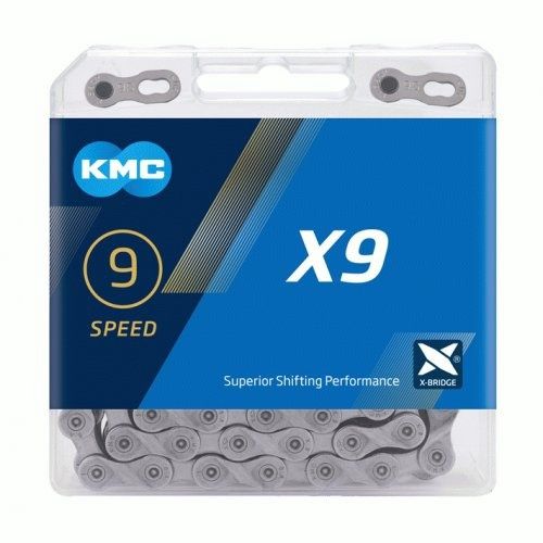 KMC ketting X9 9v ½-11/128 114L grijs