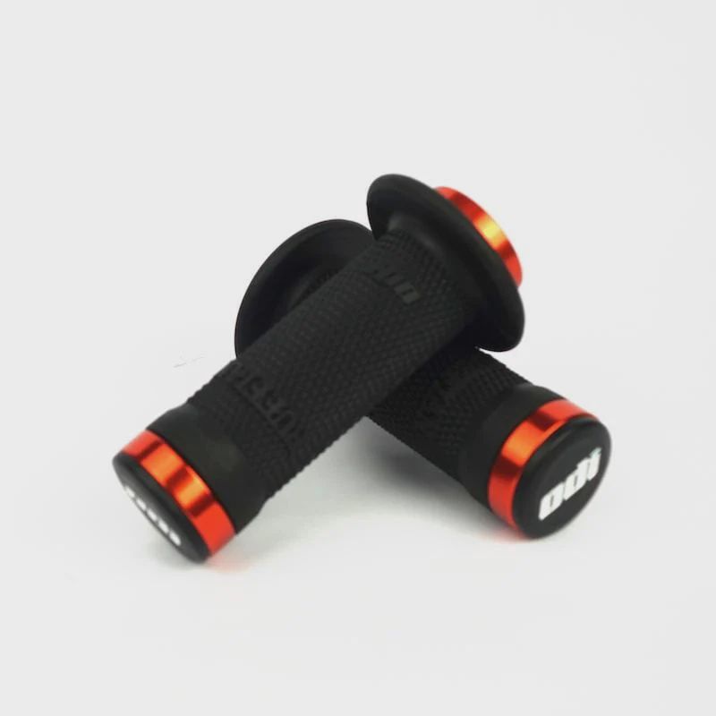 ODI Ruffian Flange Lock On Grips 100mm Orange