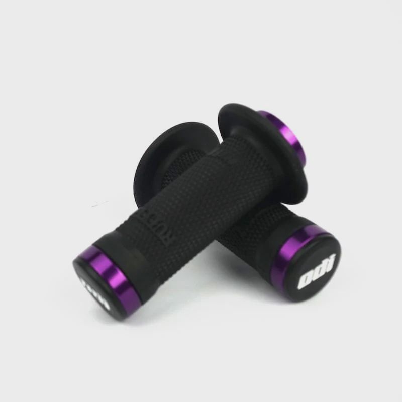 ODI Ruffian Flange Lock On Grips 100mm Purple