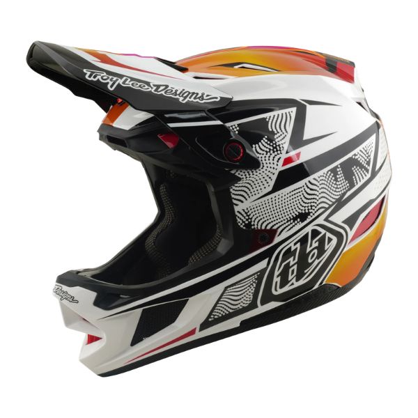 Troy Lee Designs D4 COMPOSITE HELMET LINED UP WHITE