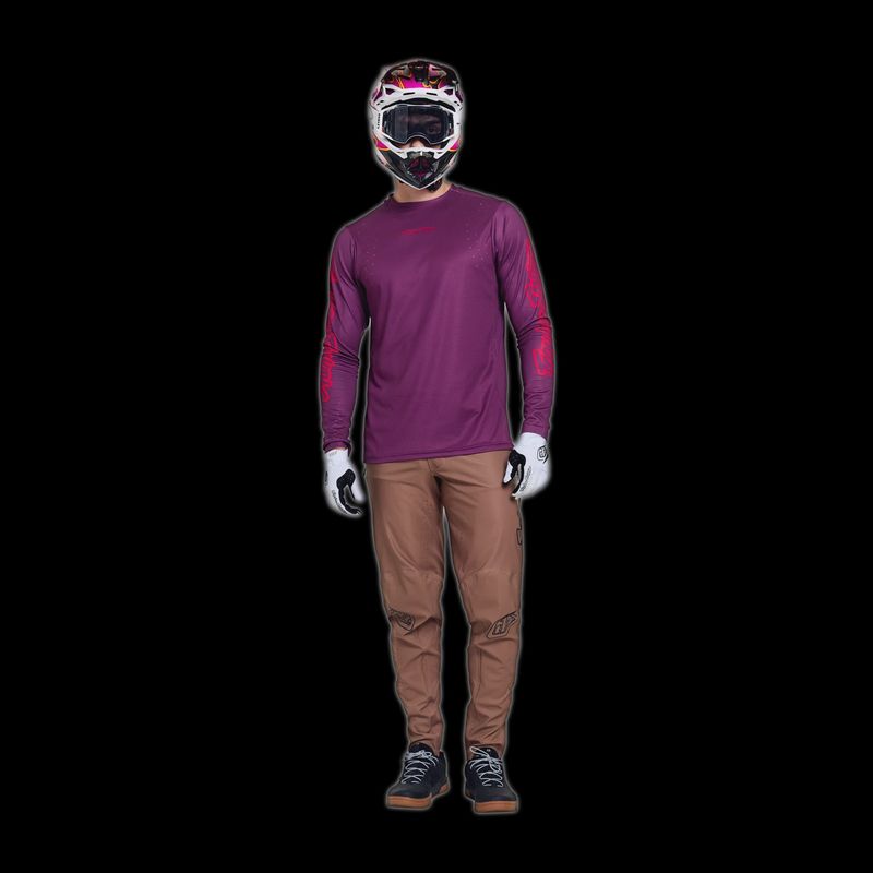 Troy lee designs SPRINT PRO JERSEY MONO SANGRIA