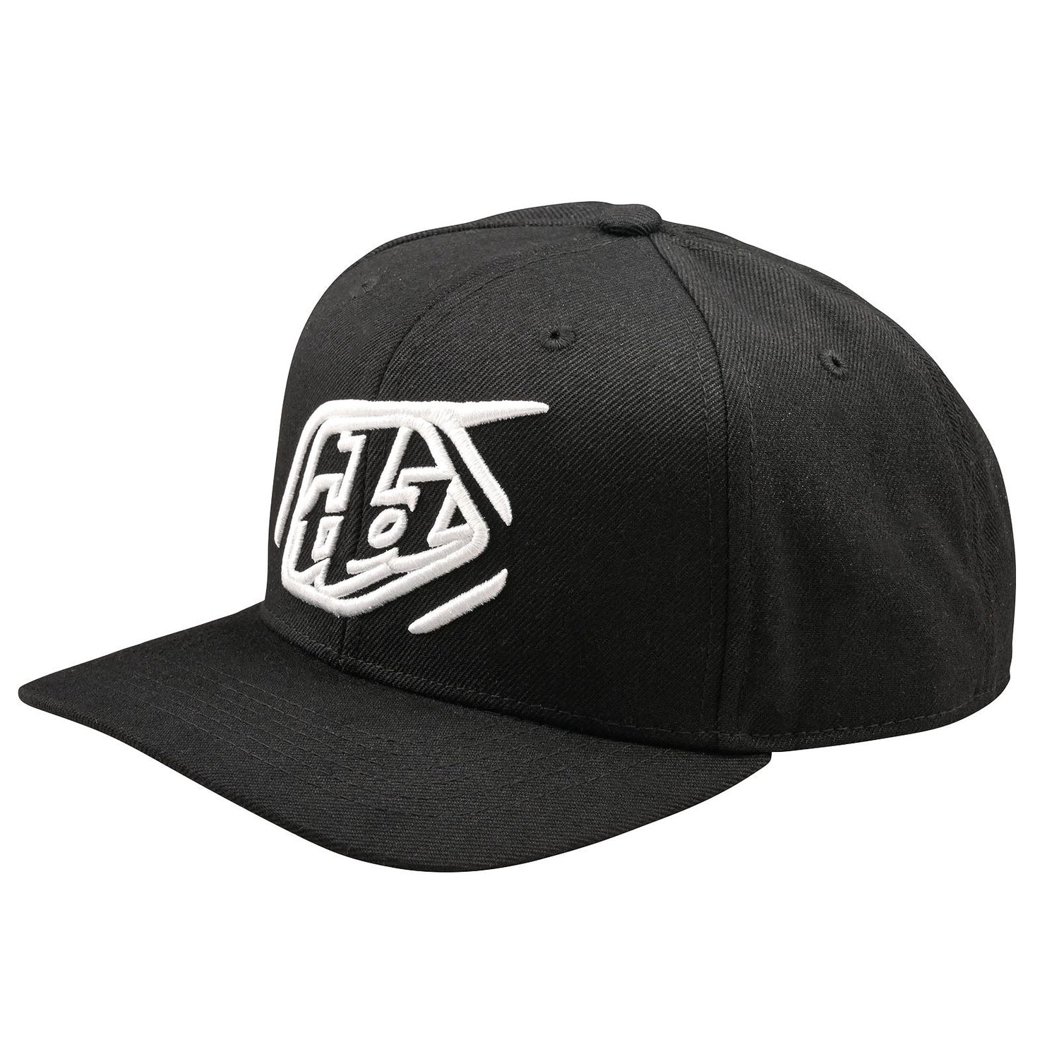 Troy Lee Designs Curved Snapback Hat Badge Black