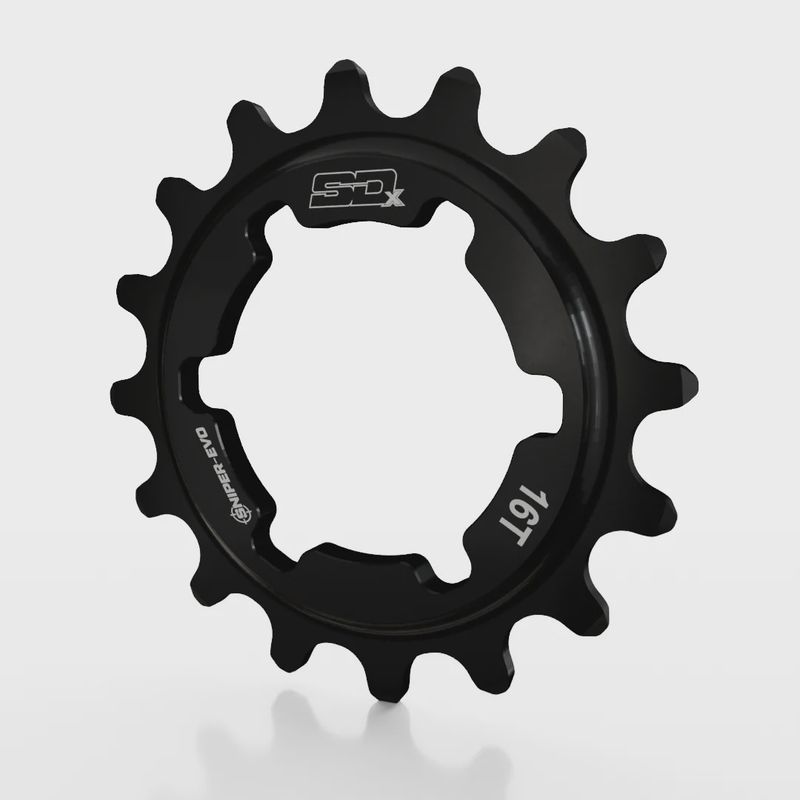 SD-X Sniper Evo Alloy Cog Black