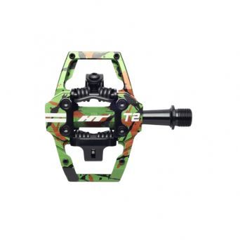 HT T2 SX pedals clipless Green Camo