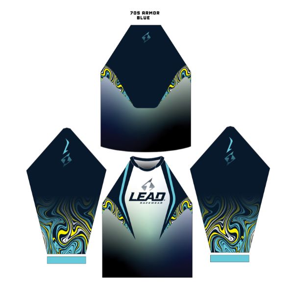 Flow BMX Lead BMX shirts 70s Armor Blue