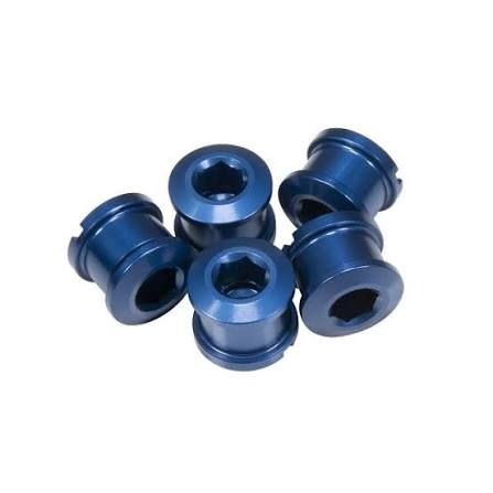 INSIGHT Aluminium chainring bolts 6.5x4mm Blauw