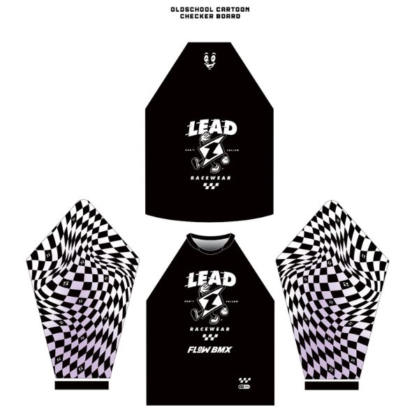 Flow BMX Lead BMX Slimfit Oldschool Cartoon Checker Board