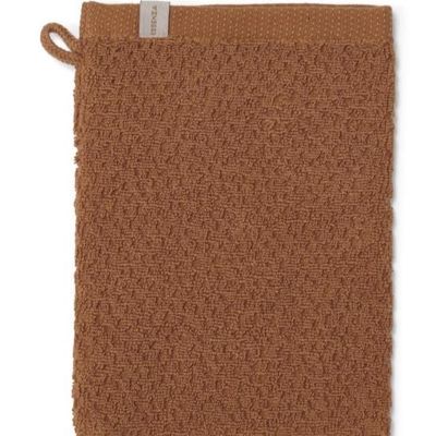 ESSENZA Leather Brown Washand 16x22 cm