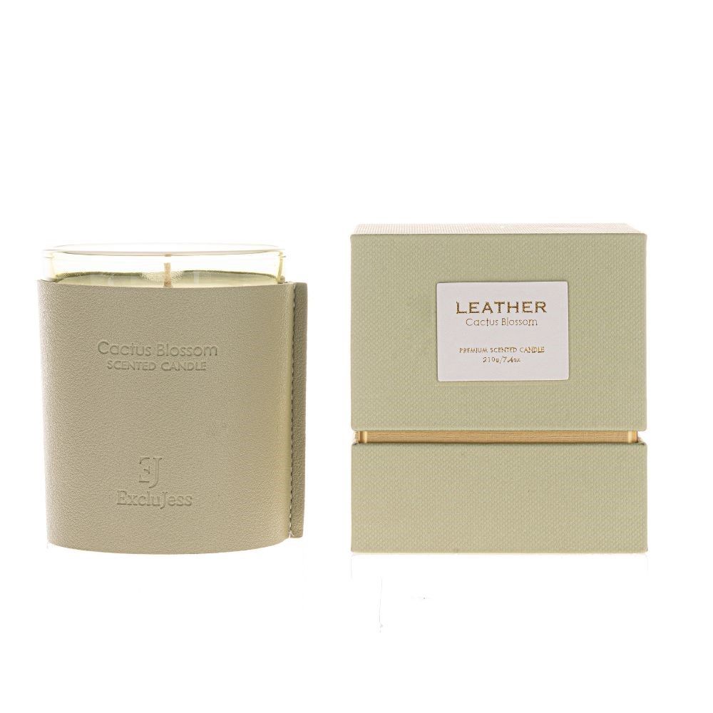 ExcluJess Leather Premium Scented Candle Cactus Blossom
