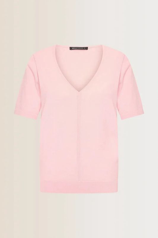 Expresso V-hals trui roze