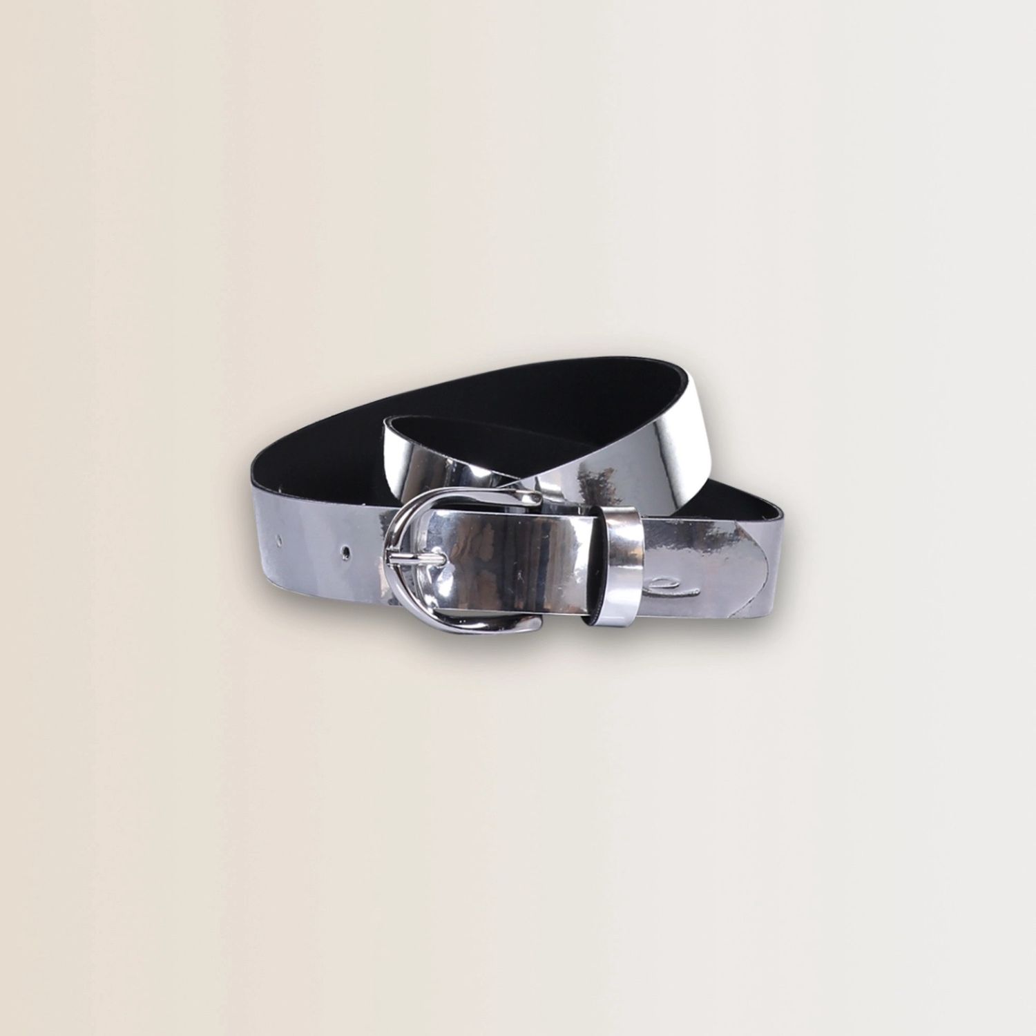 Expresso leren riem zilver
