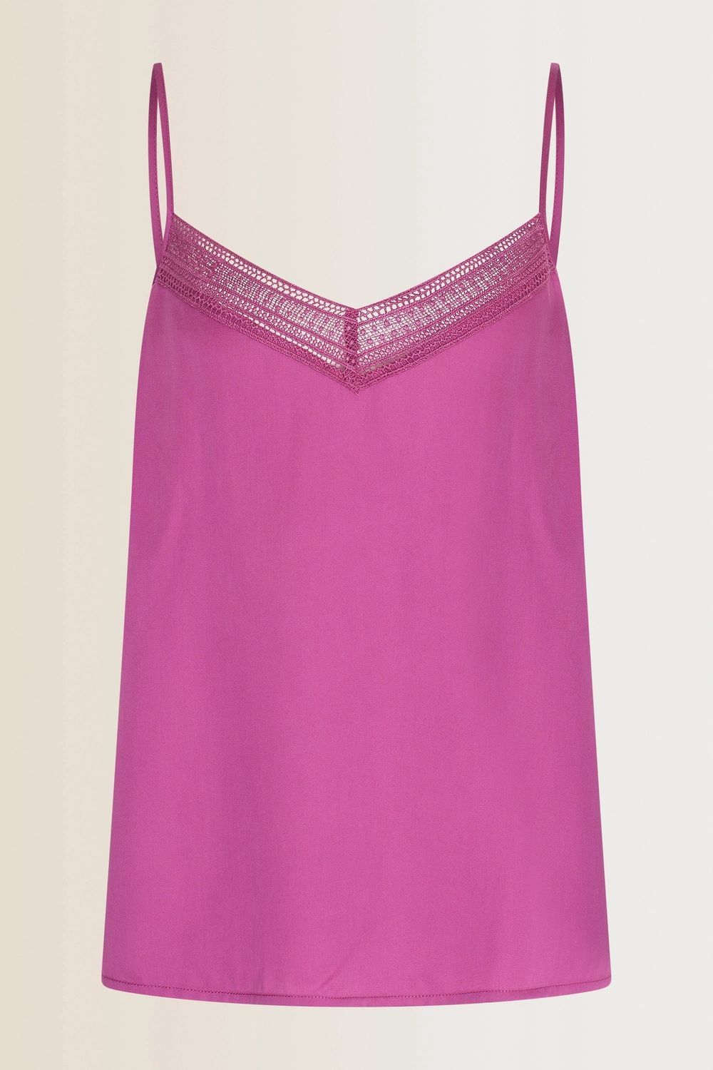 Expresso singlet kantdetail cerise