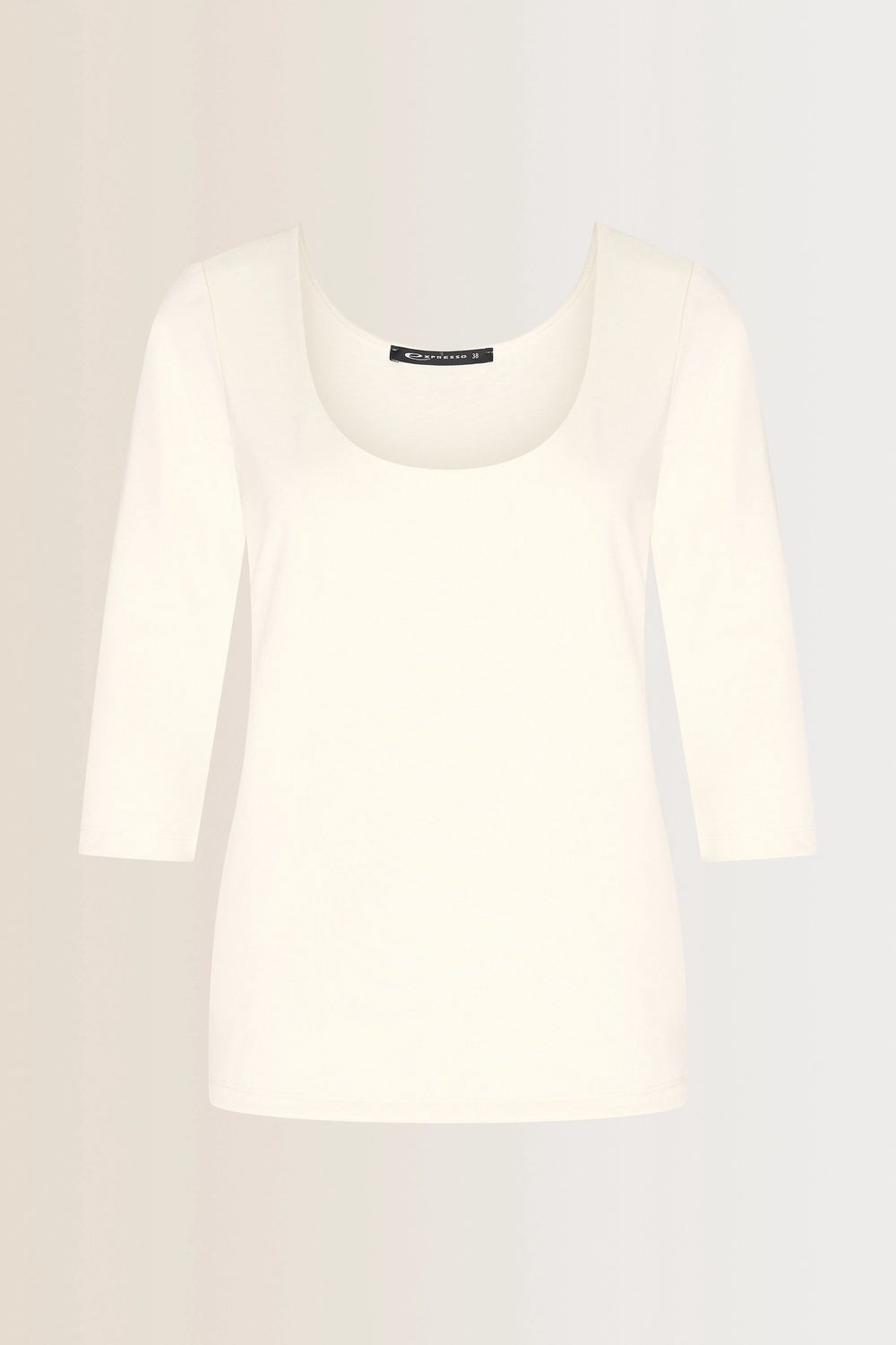 Expresso top met diepe hals