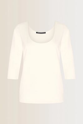 Expresso top met diepe hals