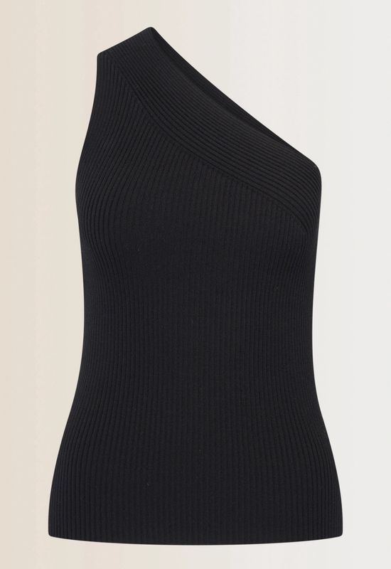 Expresso asymmetrical top zwart