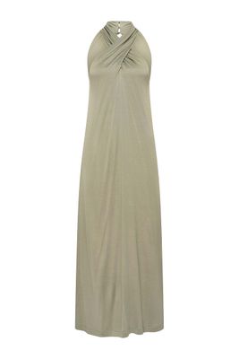 Expresso dress cross front khaki