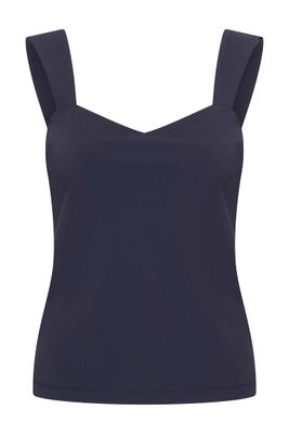 Expresso top travel sleeveless donker blauw