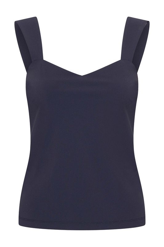 Expresso top travel sleeveless donker blauw