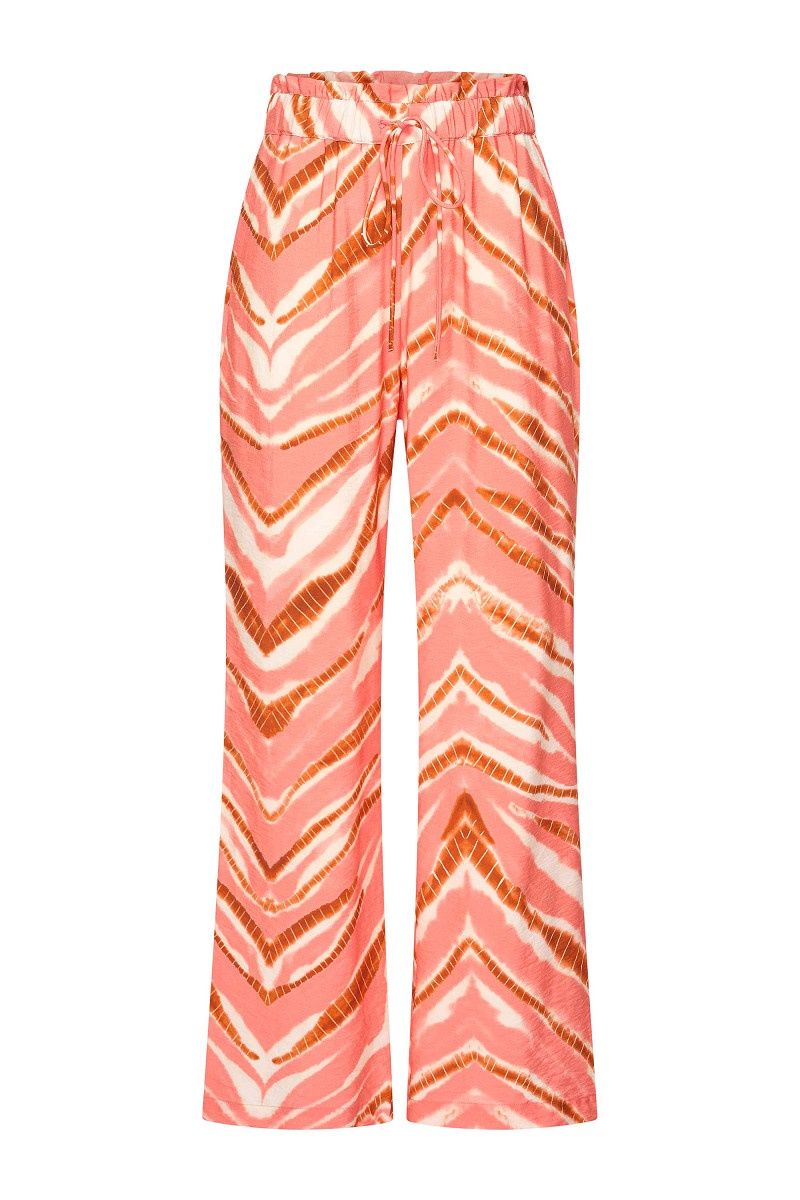 Expresso wide leg with red dessin