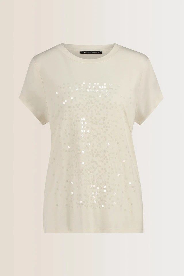 Expresso ronde hals top paillet