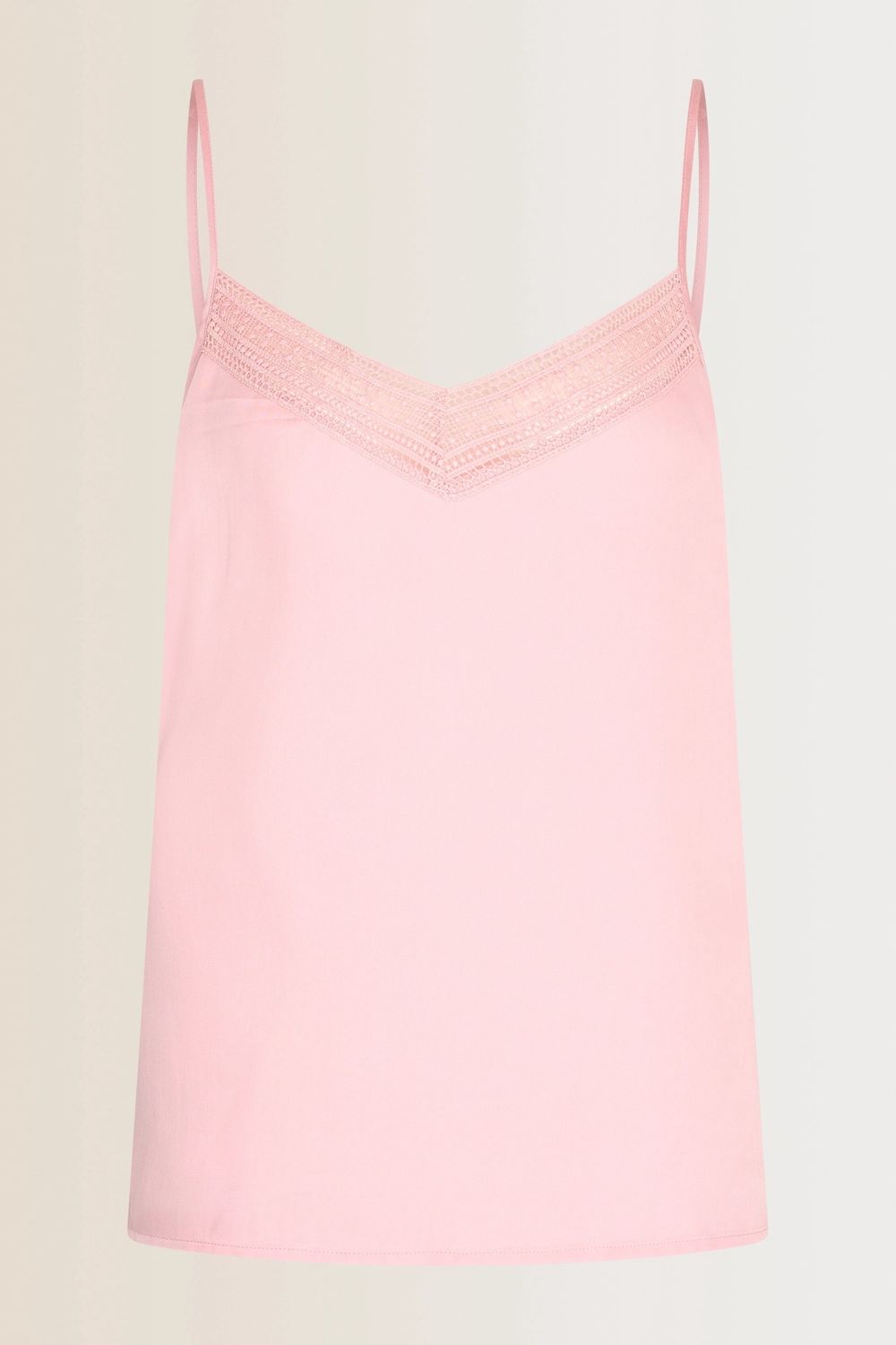 Expresso singlet kantdetail roze