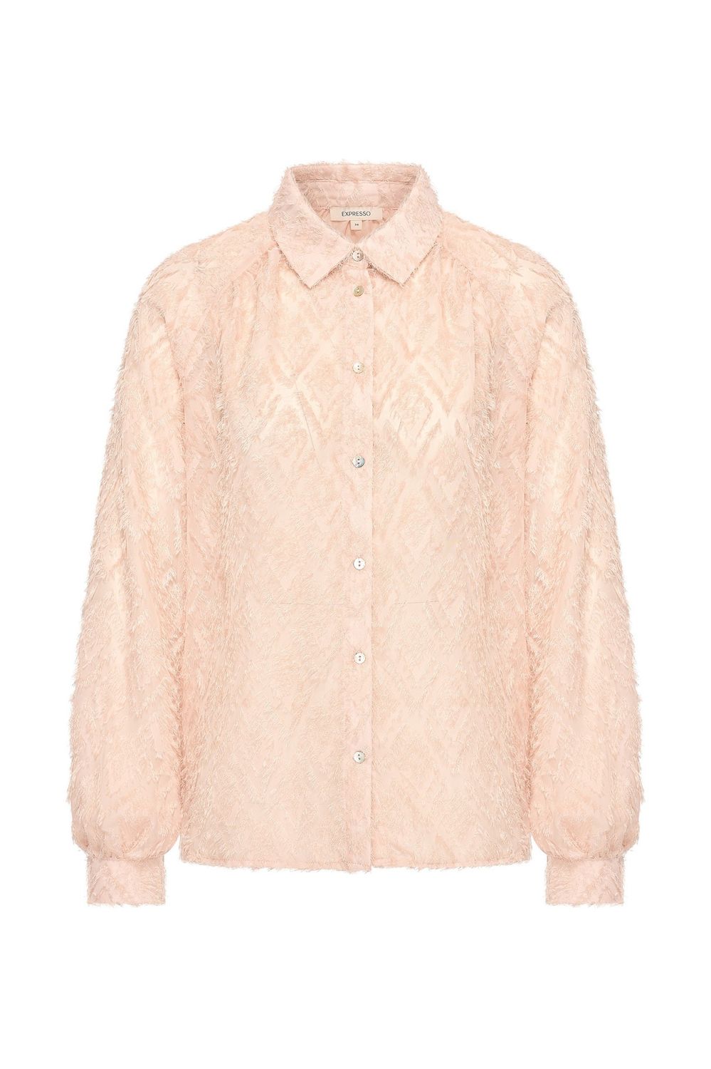 Expresso Blouse woven fancy structure pink