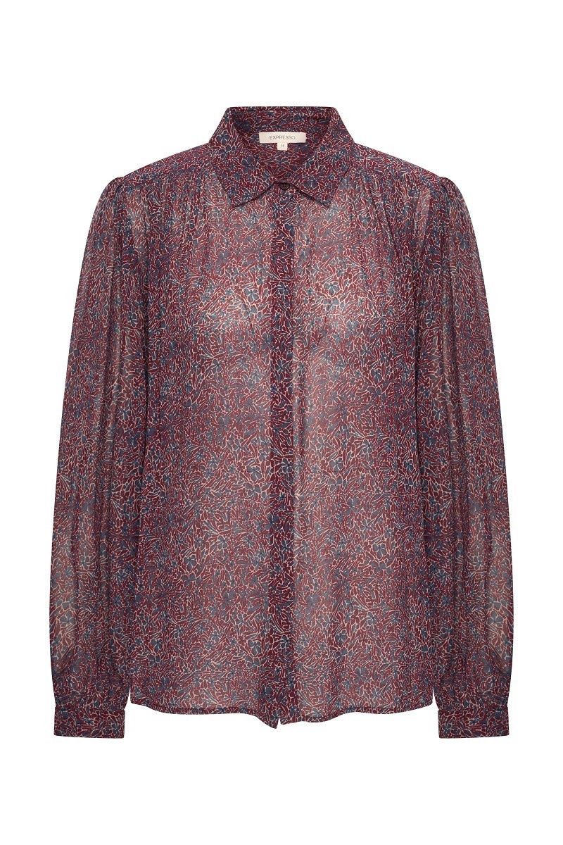 Expresso Blouse woven paisley print