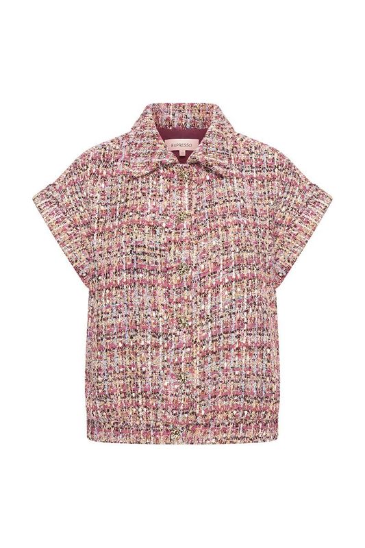 Expresso Jacket woven boucle sleeveless
