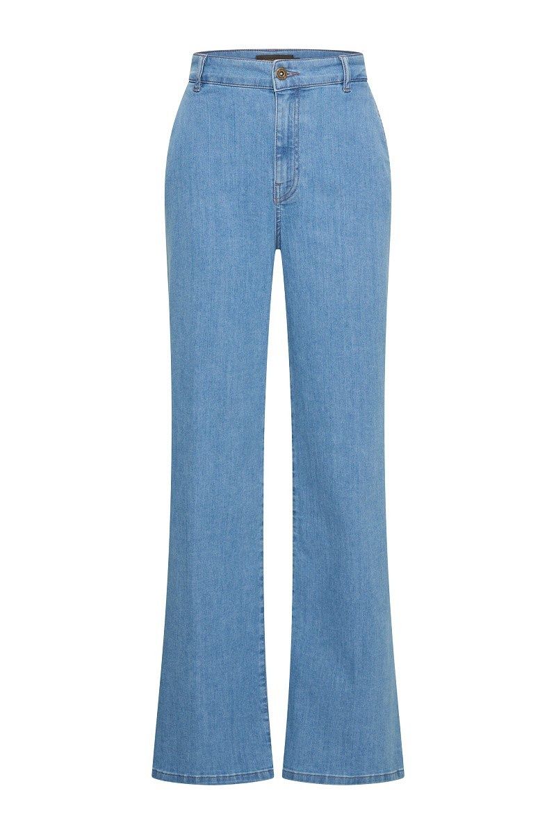 Expresso Pants mid blue denim wide leg