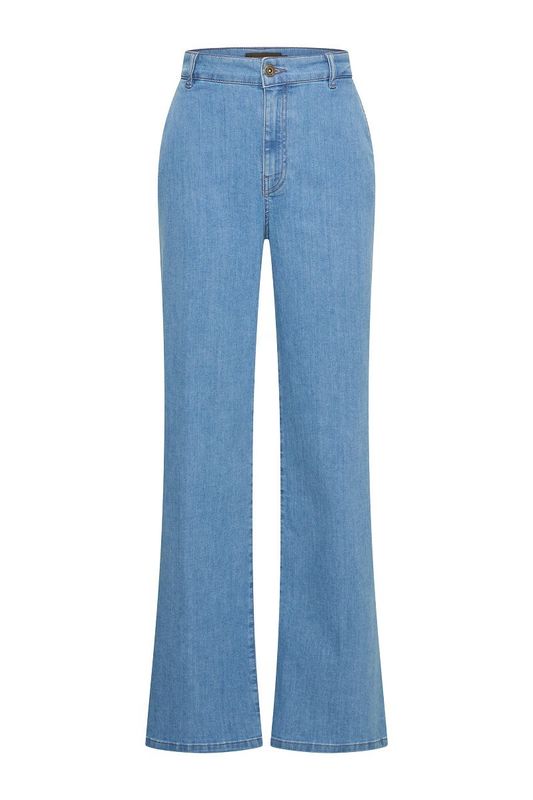 Expresso Pants mid blue denim wide leg