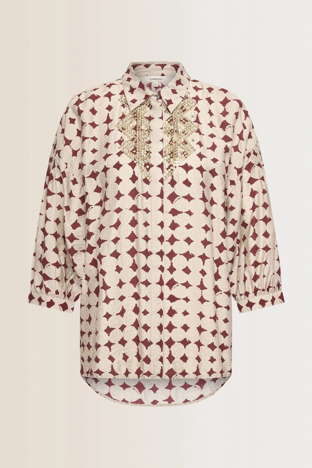 Expresso Blouse woven smock detail