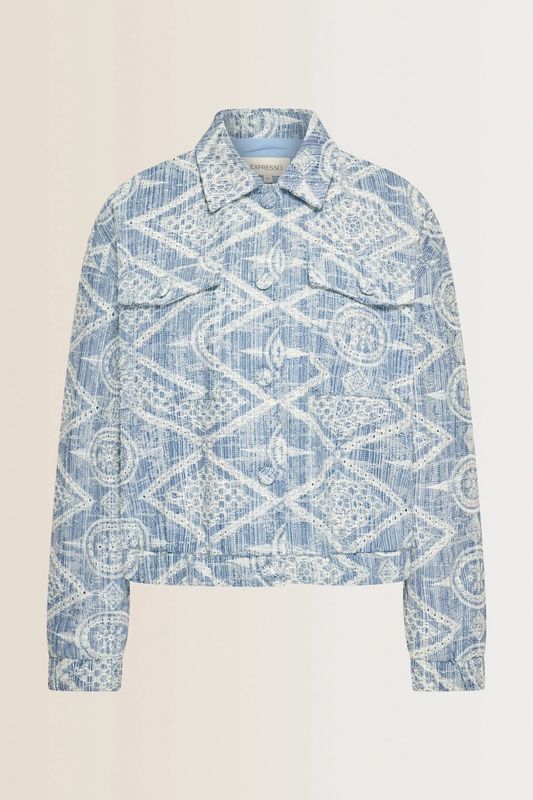 Expresso Jacket woven bomber fancy boucle