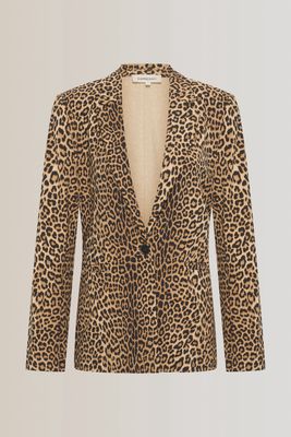 Expresso Blazer jersey leopard print