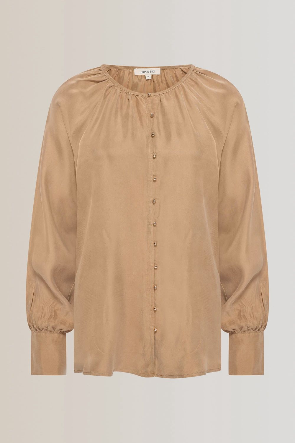 Expresso Blouse woven fancy metal button