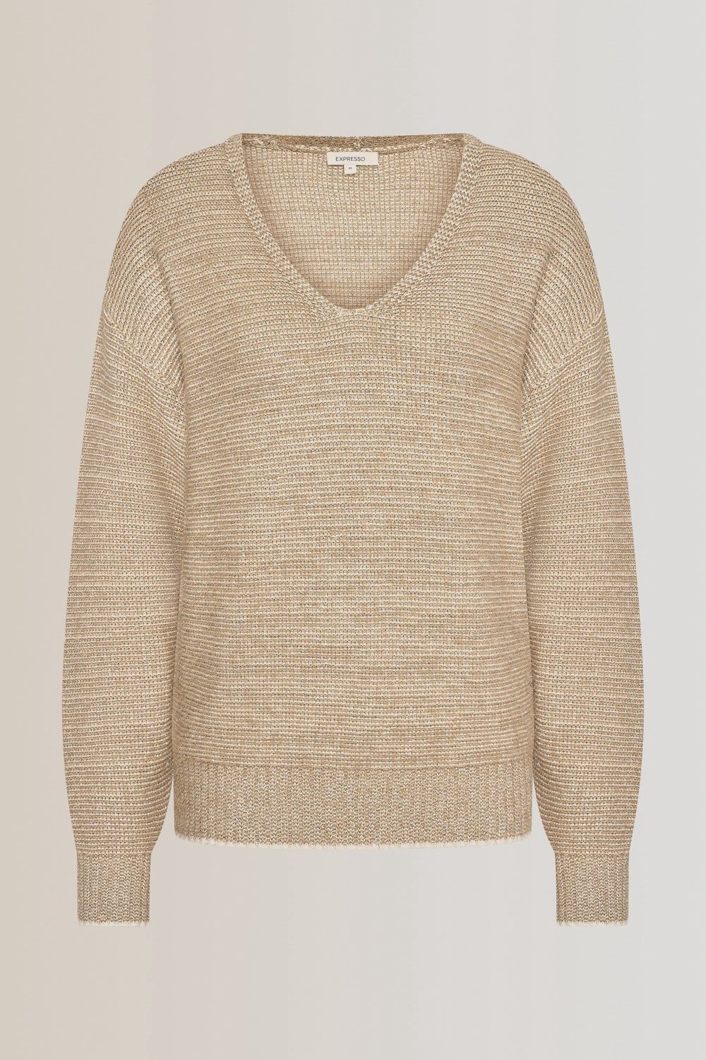 Expresoo Pullover metallic yarn fancy stitch