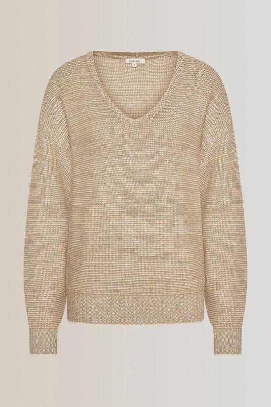 Expresoo Pullover metallic yarn fancy stitch