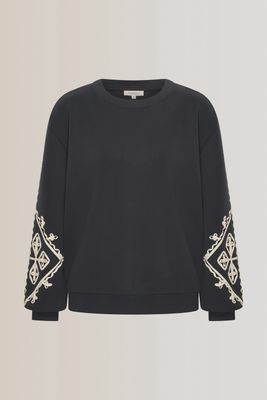 Expresso Sweater jersey tape embroiderie