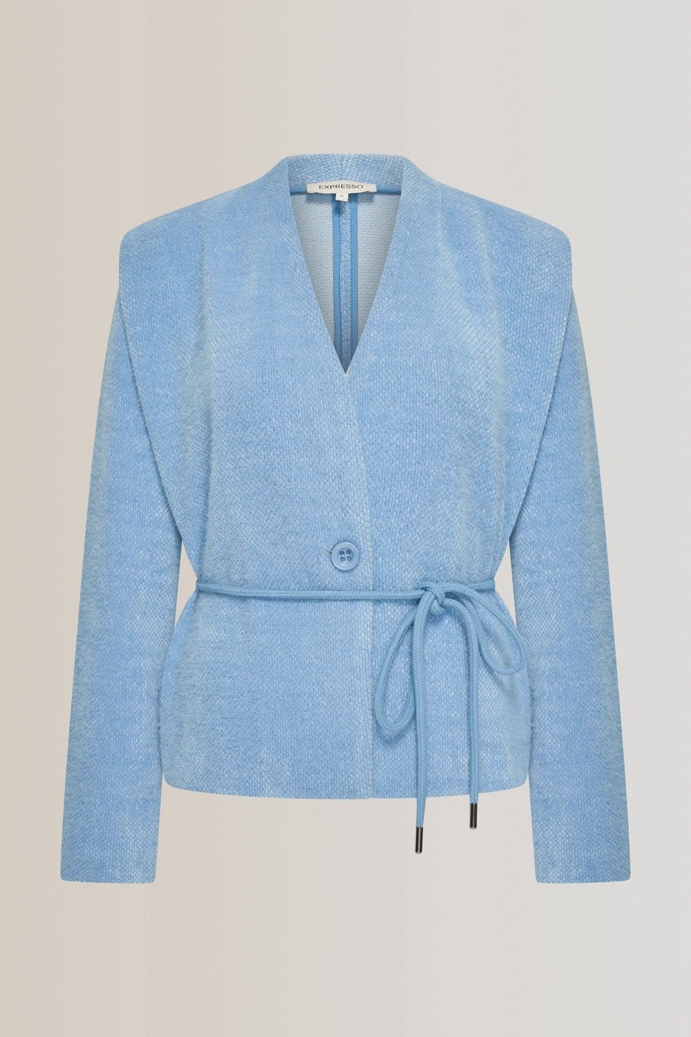 Cardigan jersey with cord blue