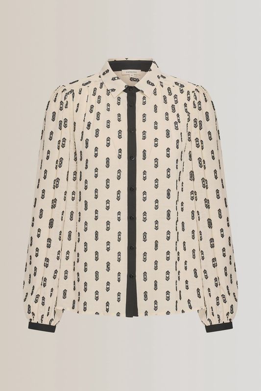 Expresso Blouse woven jacquard chiffon