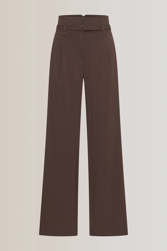 Expresso Pants travel wide leg dark coffee