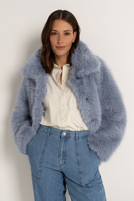 Maura Coat fancy fur long hair short