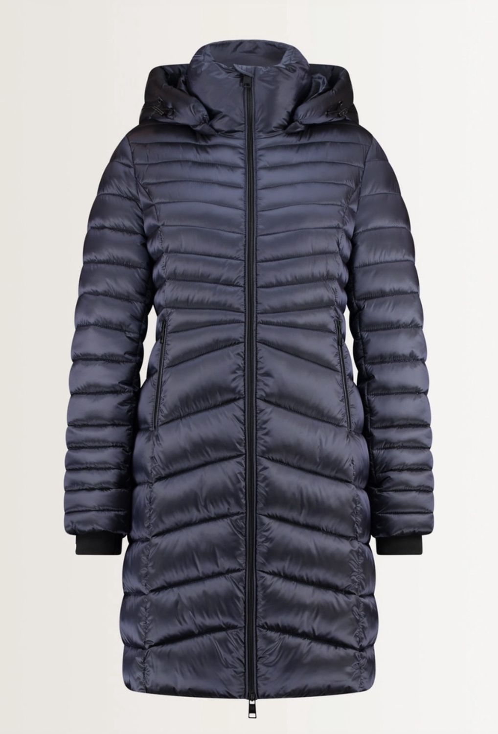 Maura Coat puffer glossy fitted