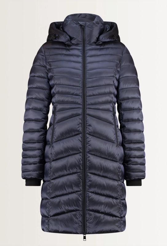 Maura Coat puffer glossy fitted