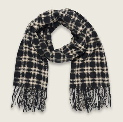 Bulaggi sjaal ruit open geweven