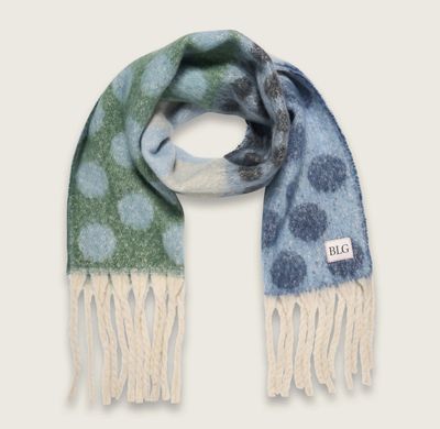 Bulaggi sjaal bouclé grote dot vlakken