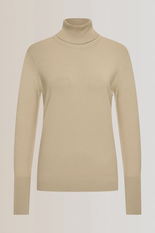 Expresso Pullover basic turtleneck zand