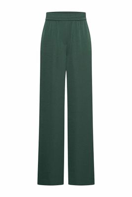 Expresso broek satijn jade groen